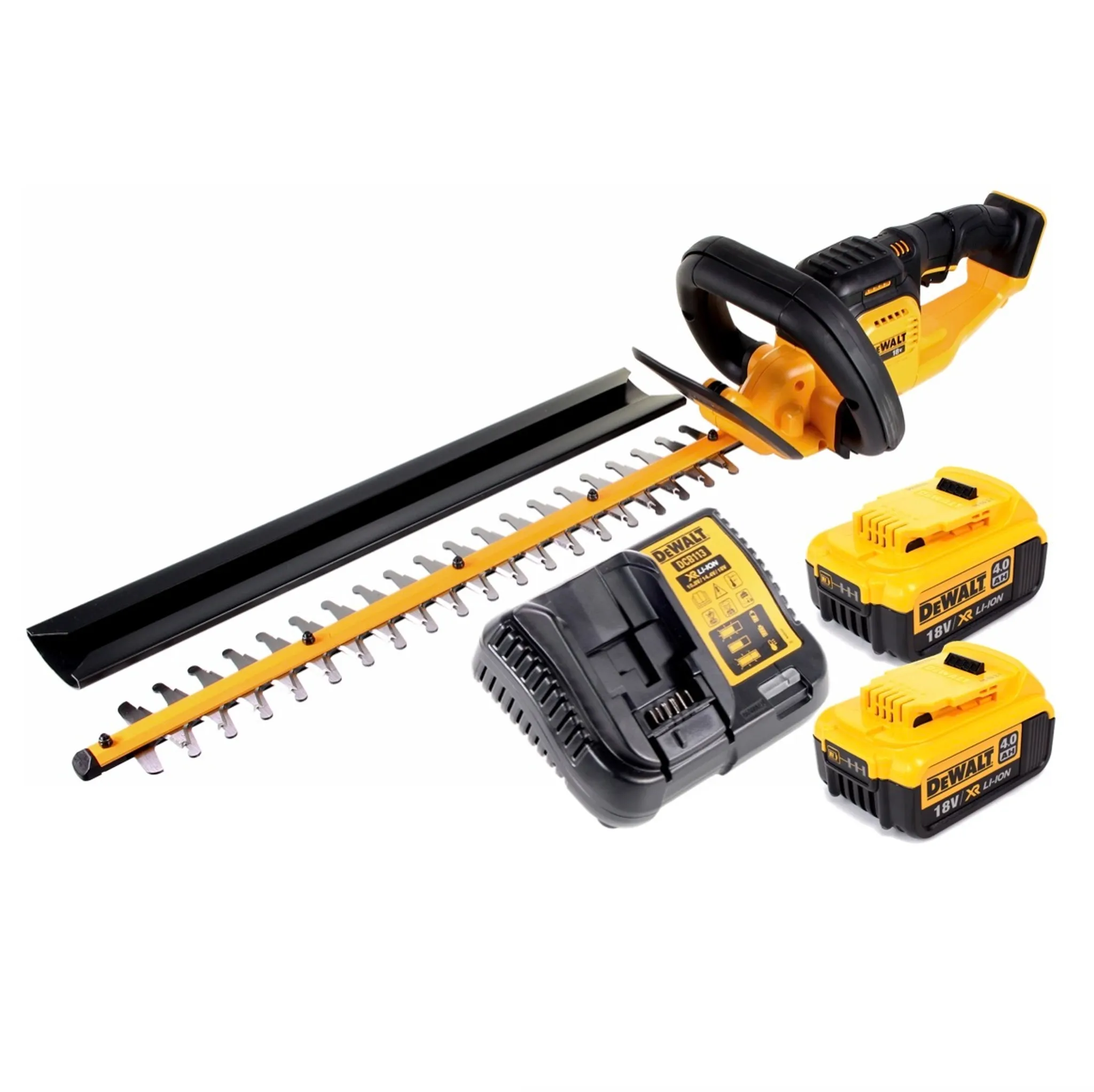 DeWalt DCM 563 M2 Akku Heckenschere 18V 55,8cm + 2x 4,0Ah Akku + Ladegerät – Bild 2