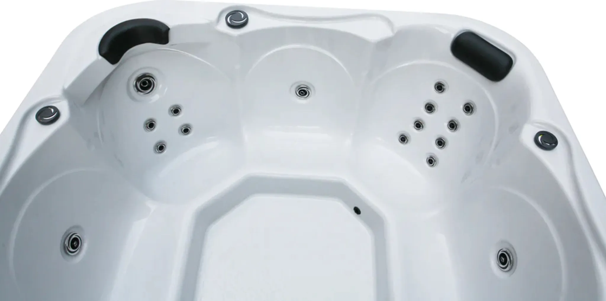 Outdoor Whirlpool Tirol inkl. Abdeckung und Stiege - 210 x 210 x 80cm – Bild 3