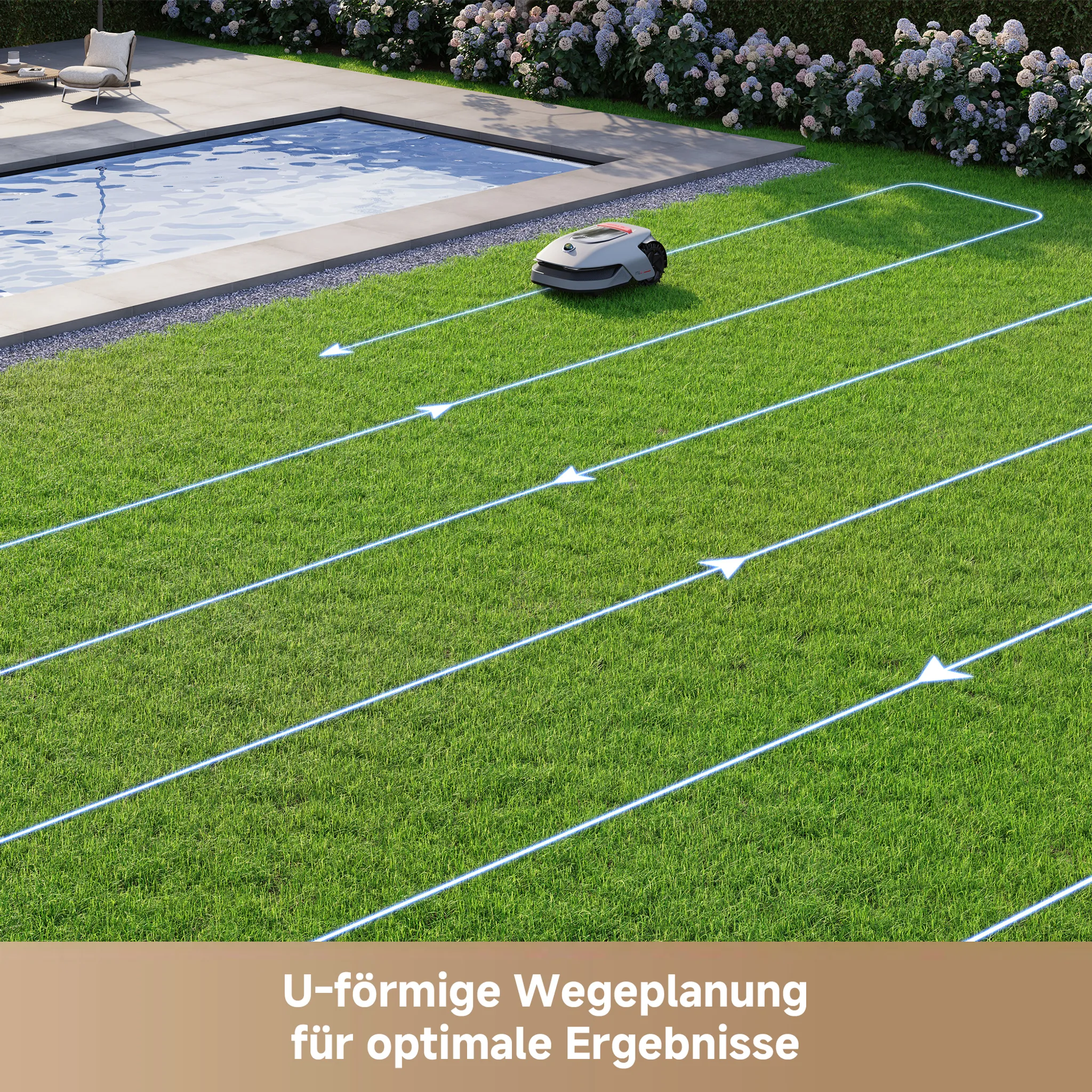 Dreame Intelligenter Mähroboter A1 Pro, Drahtloser Umfang Mähroboter, App-Steuerung, Intuitive Zonenverwaltung, Intelligente Hindernisvermeidung – Bild 5
