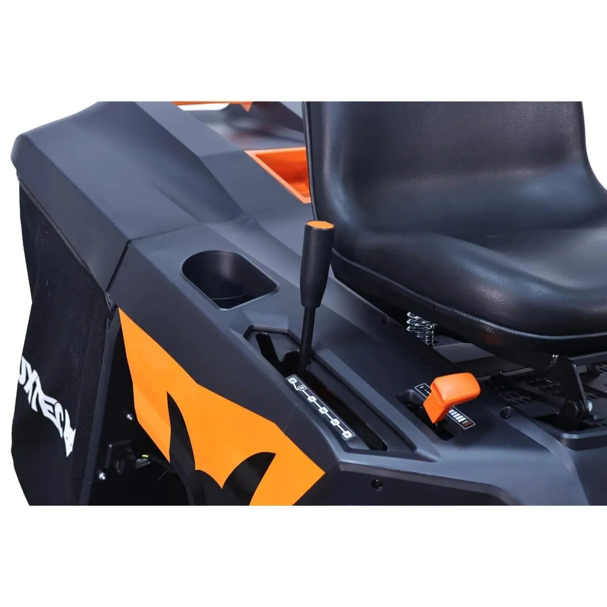 FUXTEC Aufsitzmäher FX-RMR66, Rasentraktor 6PS, Schnittbreite 66 cm, 150 L Fangsack, Schnitthöhe verstellbar, inkl. Trichter für Seitenauswurf – Bild 10