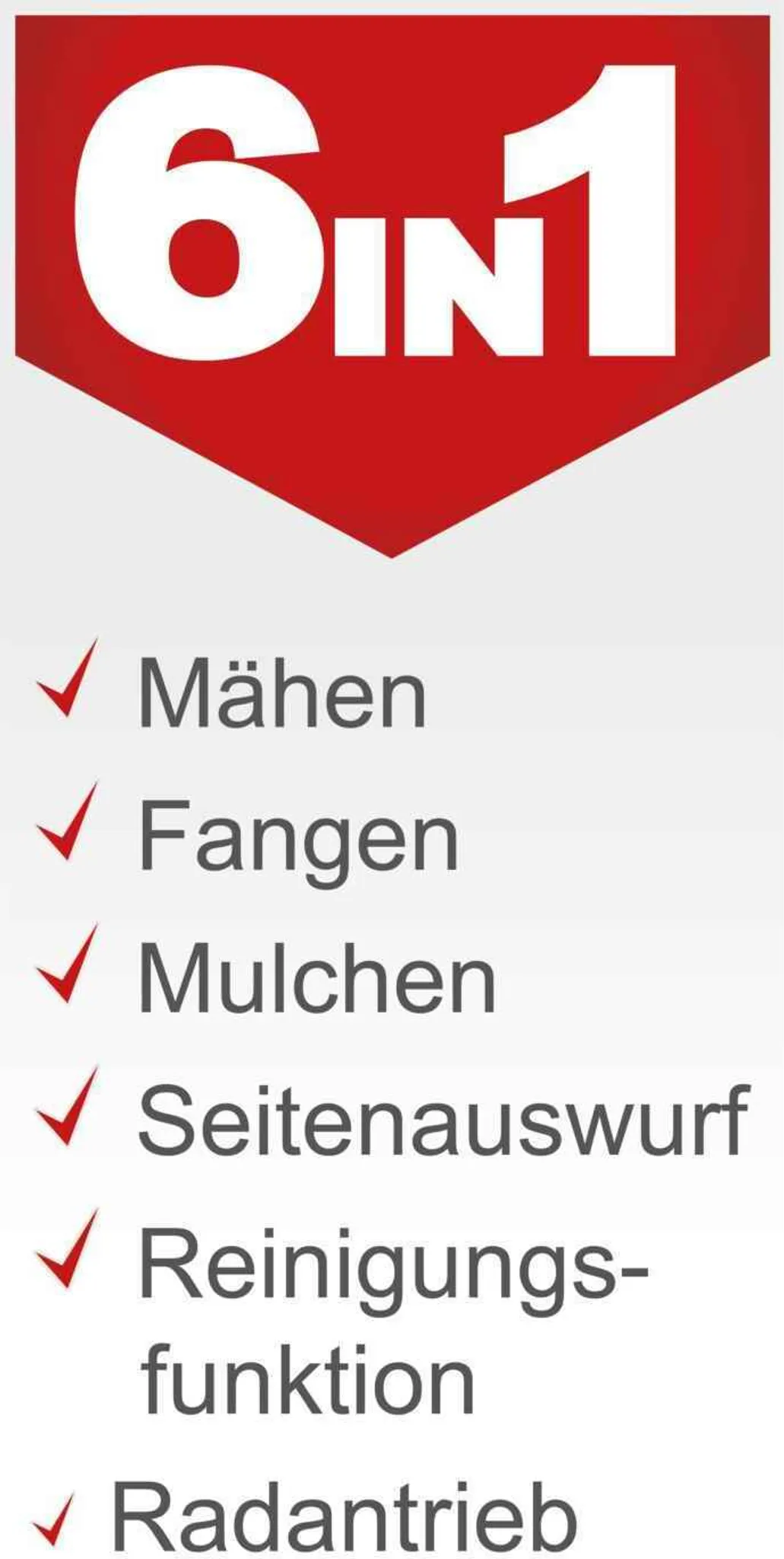 Scheppach Benzin Rasenmäher MS225-56 inkl. Motoröl | Radantrieb | 6PS | 56cm | 65L | Höhenverstellung 7 Stufen | Seitenauswurf & Reinigungsfunktion – Bild 3