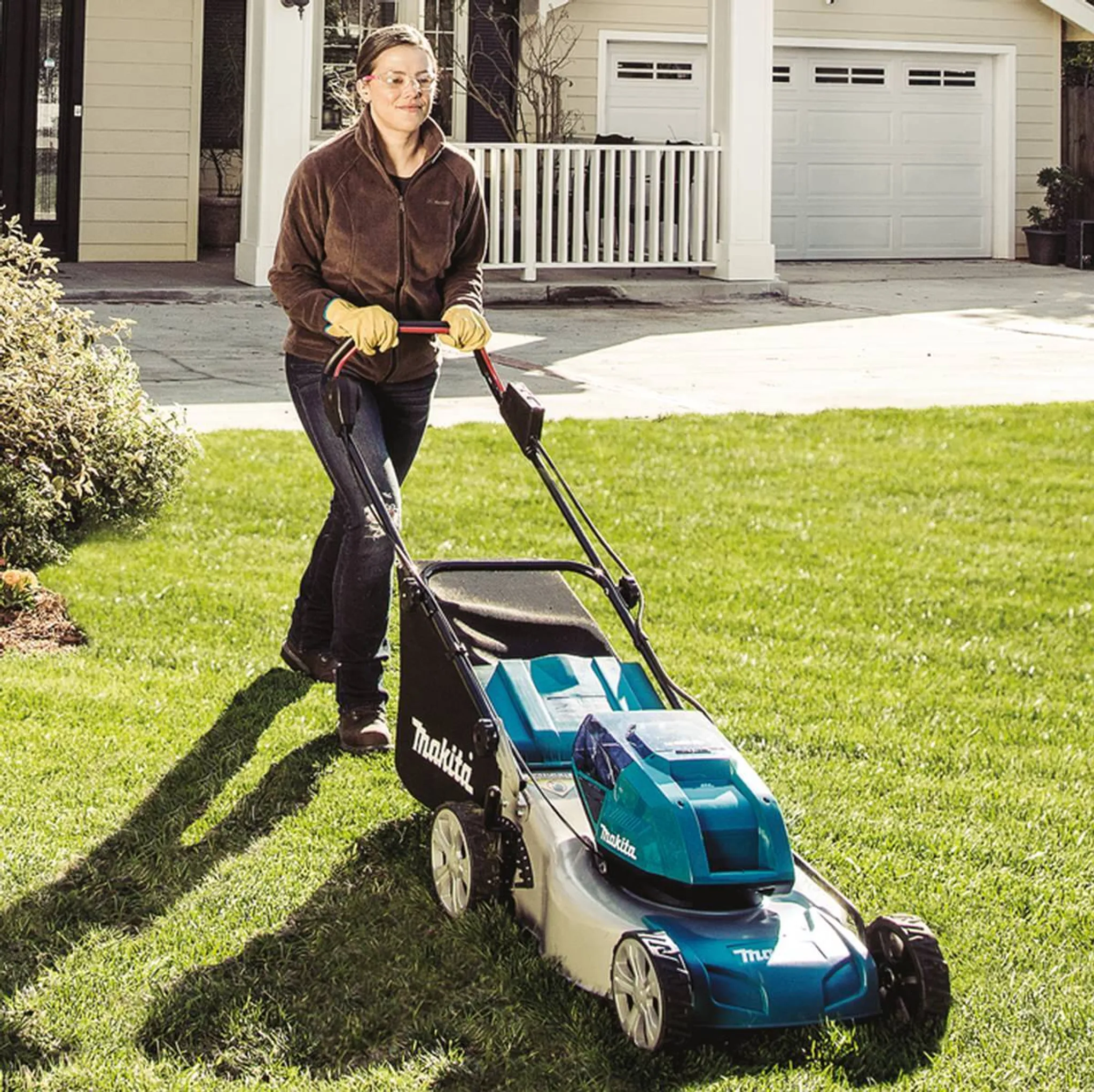 Makita® Akku-Rasenmäher 2 x18V 46 cm 60 Literl - DLM460Z – Bild 3