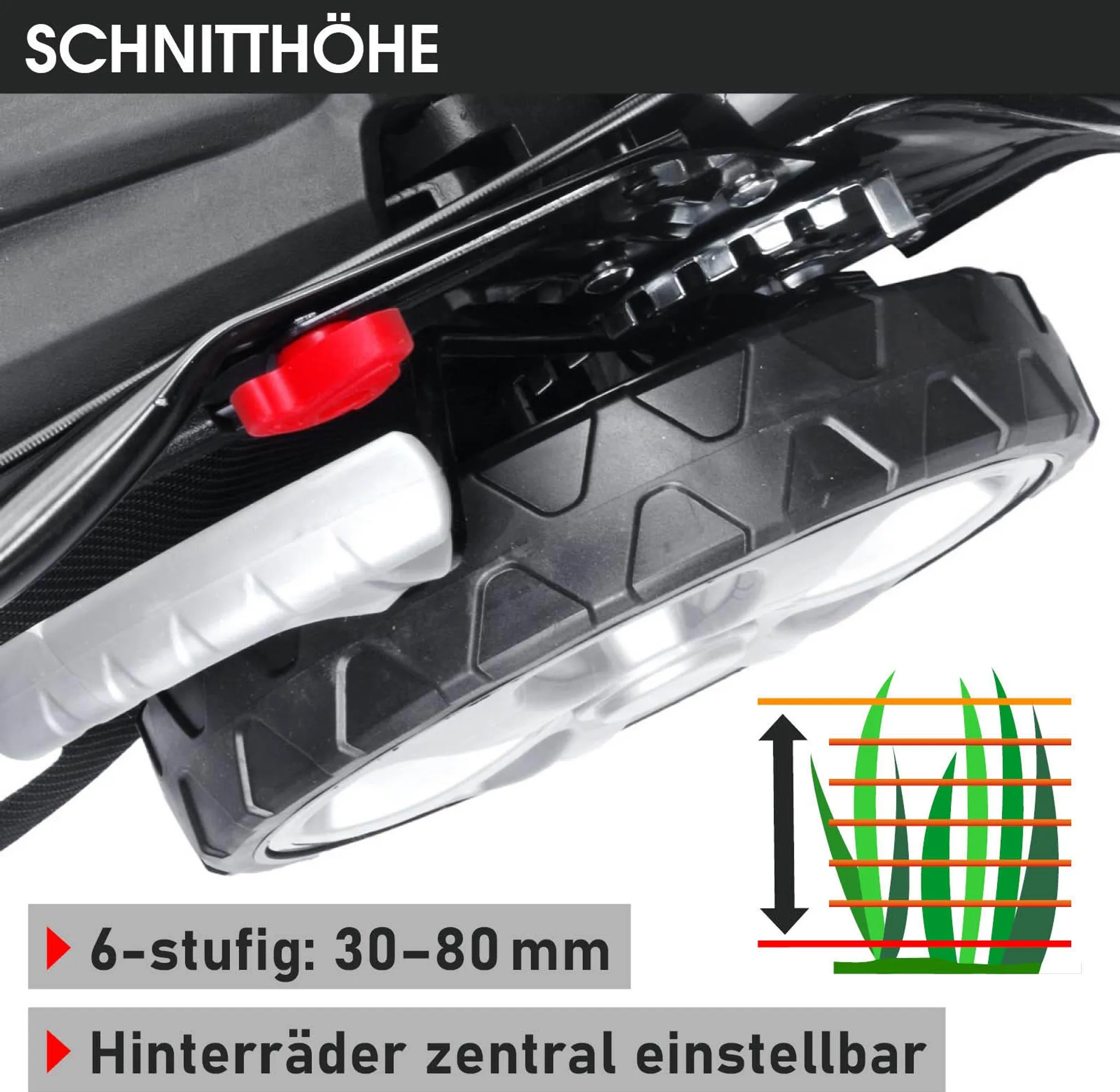 BRAST Benzin Rasenmäher 21224 Trike – Bild 2