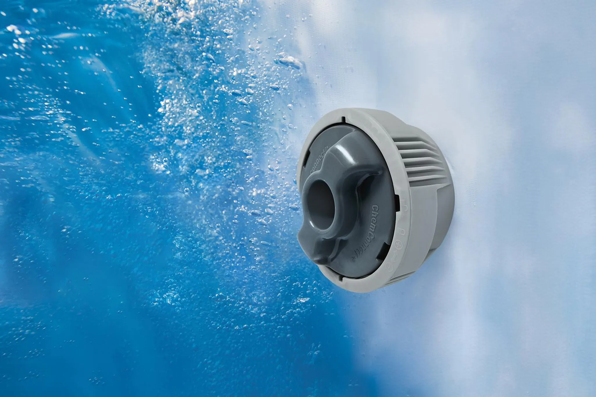 Bestway® LAY-Z-SPA® Energiespar-Whirlpool Cabo HydroJet™ mit App-Steuerung, für 6 Personen 180 x 180 x 71 cm, Kreuzgeflecht-Optik (Eichengrau) – Bild 10