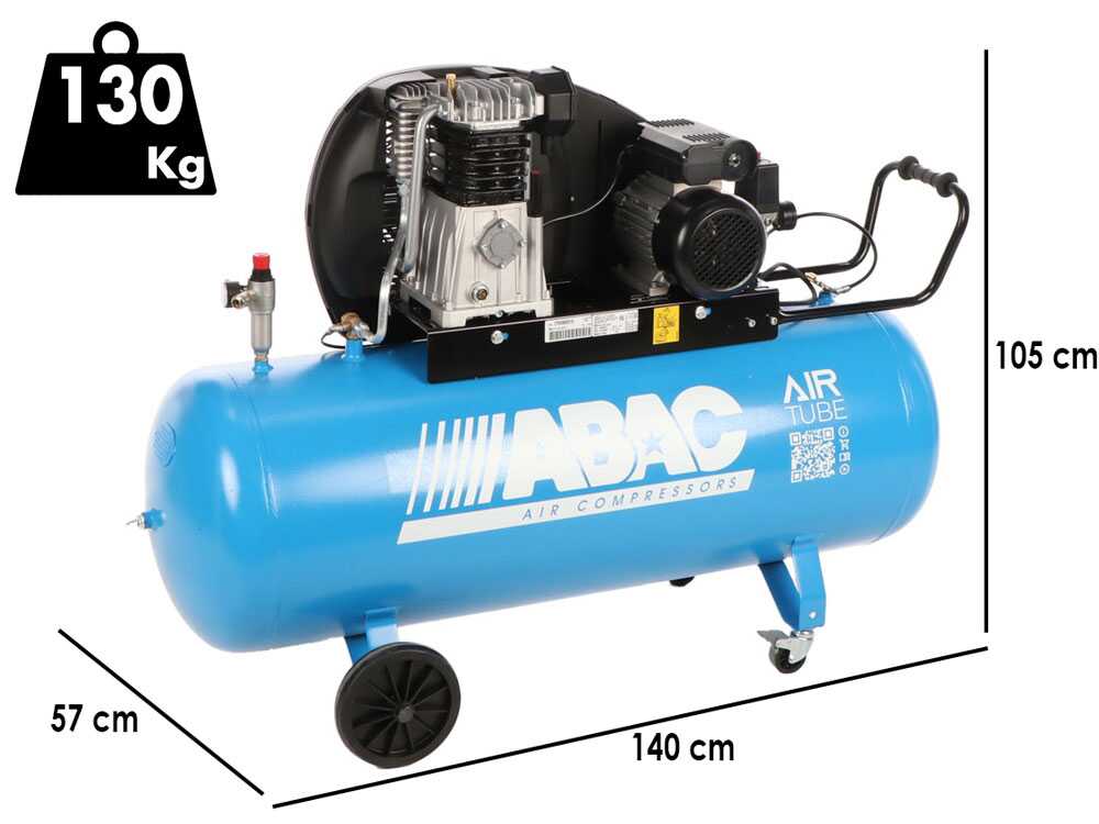 ABAC EXP A49B 200 CM3 – Einphasen-Elektroluftkompressor mit Riemenantrieb – 3-PS-Motor – 200 Liter