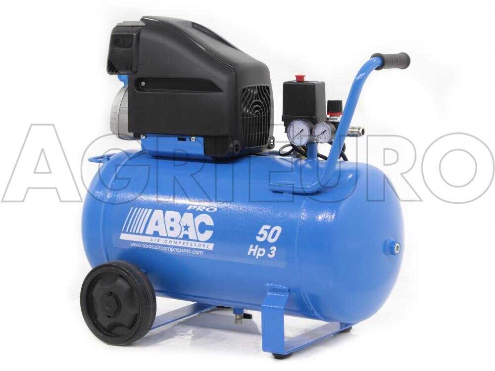 ABAC Montecarlo L30P - Einphasiger elektrischer Luftkompressor - Motor 3 PS - 50 lt – Bild 4