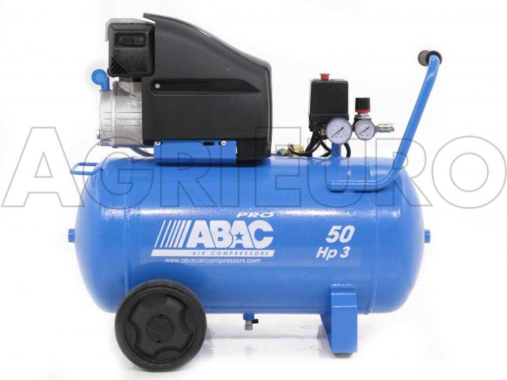 ABAC Montecarlo L30P - Einphasiger elektrischer Luftkompressor - Motor 3 PS - 50 lt
