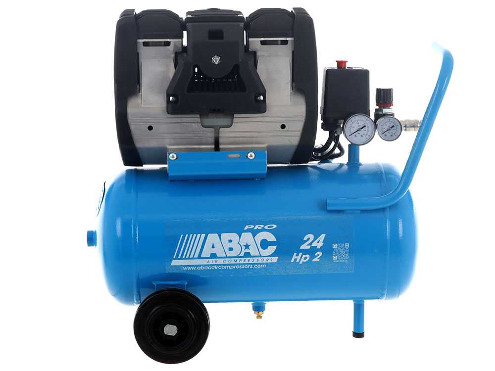 ABAC POLE POSITION OS20P - Schallgedämpfter, ölfreier, einphasiger elektrischer Luftkompressor - Motor 2 HP - 24 Liter – Bild 4