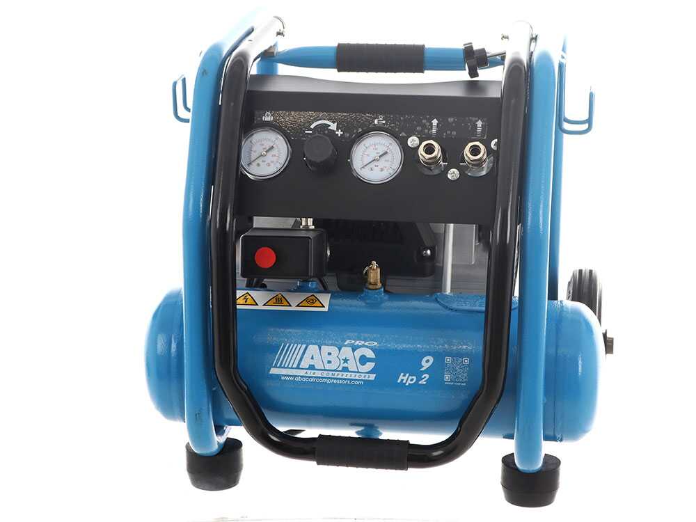 ABAC PORTABLE ROLLCAGE OS20P - Schallgedämpfter, ölfreier, einphasiger elektrischer Luftkompressor - Motor 2 HP - 9 lt – Bild 3