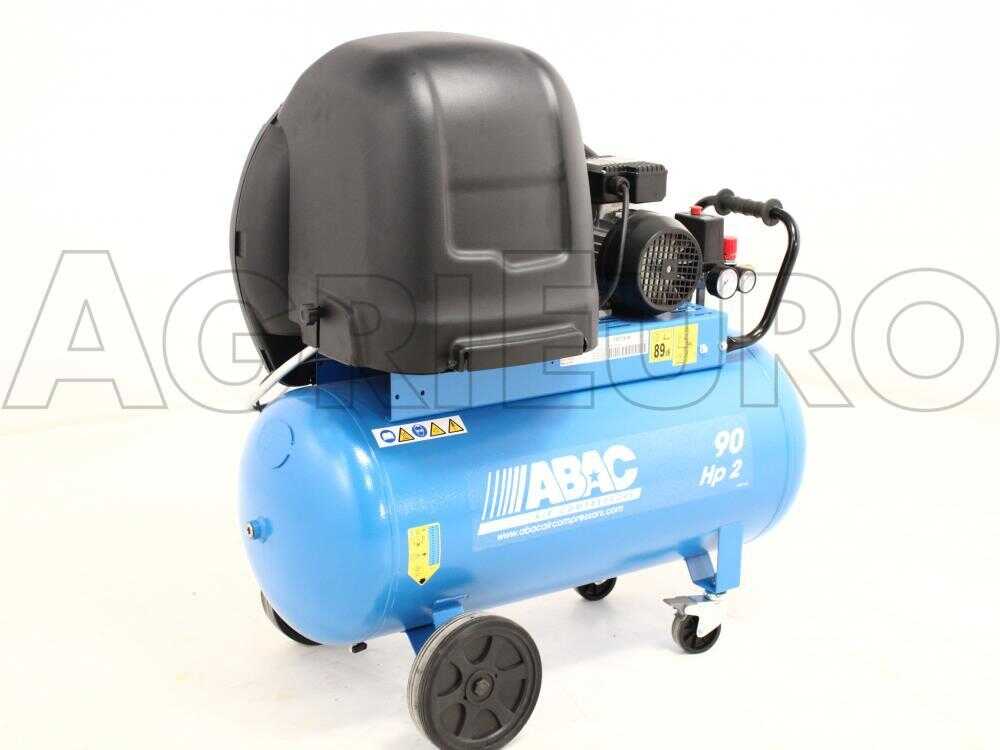 ABAC SILENT A29B 90 CM2 - Schallgedämpfter einphasiger riemengetriebener elektrischer Luftkompressor - 2 PS Motor - 90 l – Bild 4