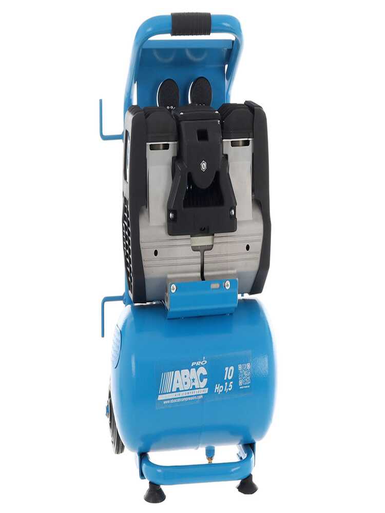 ABAC SILVERSTONE OS15P - Schallgedämpfter, ölfreier, einphasiger elektrischer Luftkompressor - Motor 1,5 PS - 10 l – Bild 3