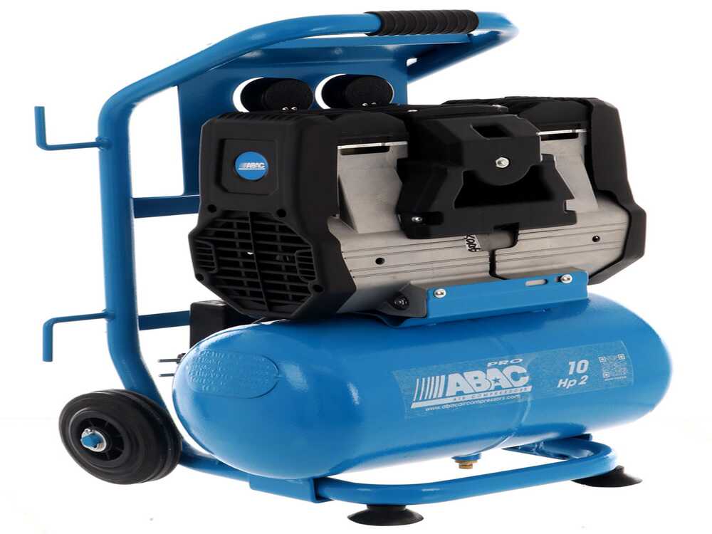 ABAC SILVERSTONE OS20P - Schallgedämpfter, ölfreier, einphasiger elektrischer Luftkompressor - Motor 2 PS - 10 l