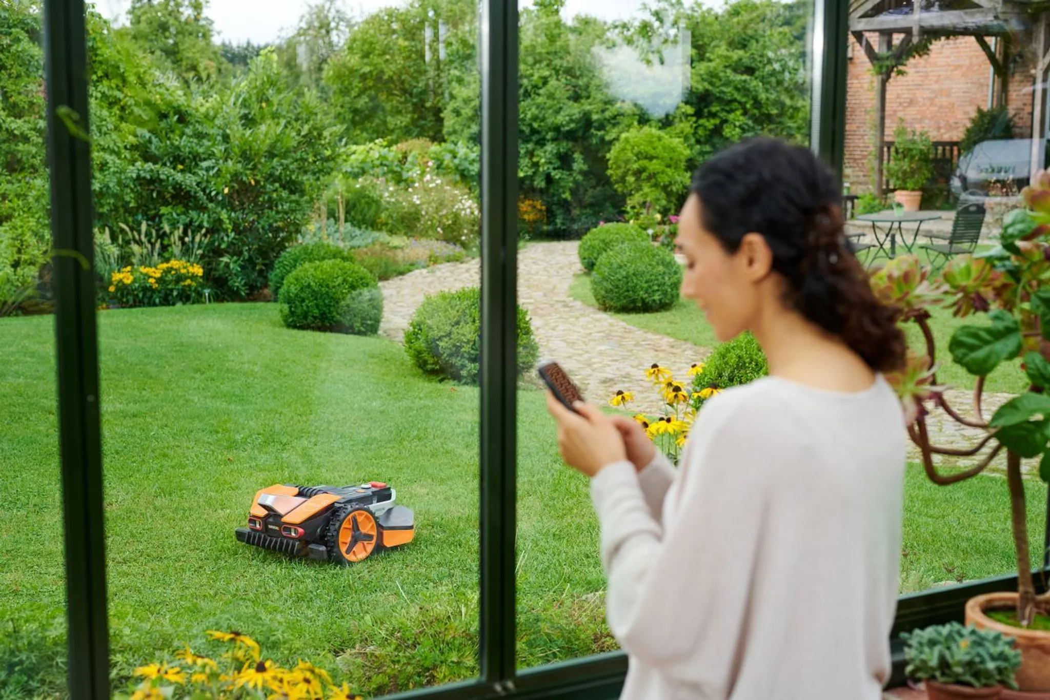 Worx Akku Mähroboter 20 V Landroid Vision M600 18cm/600m² Mit App Trimmer Roboter – Bild 7