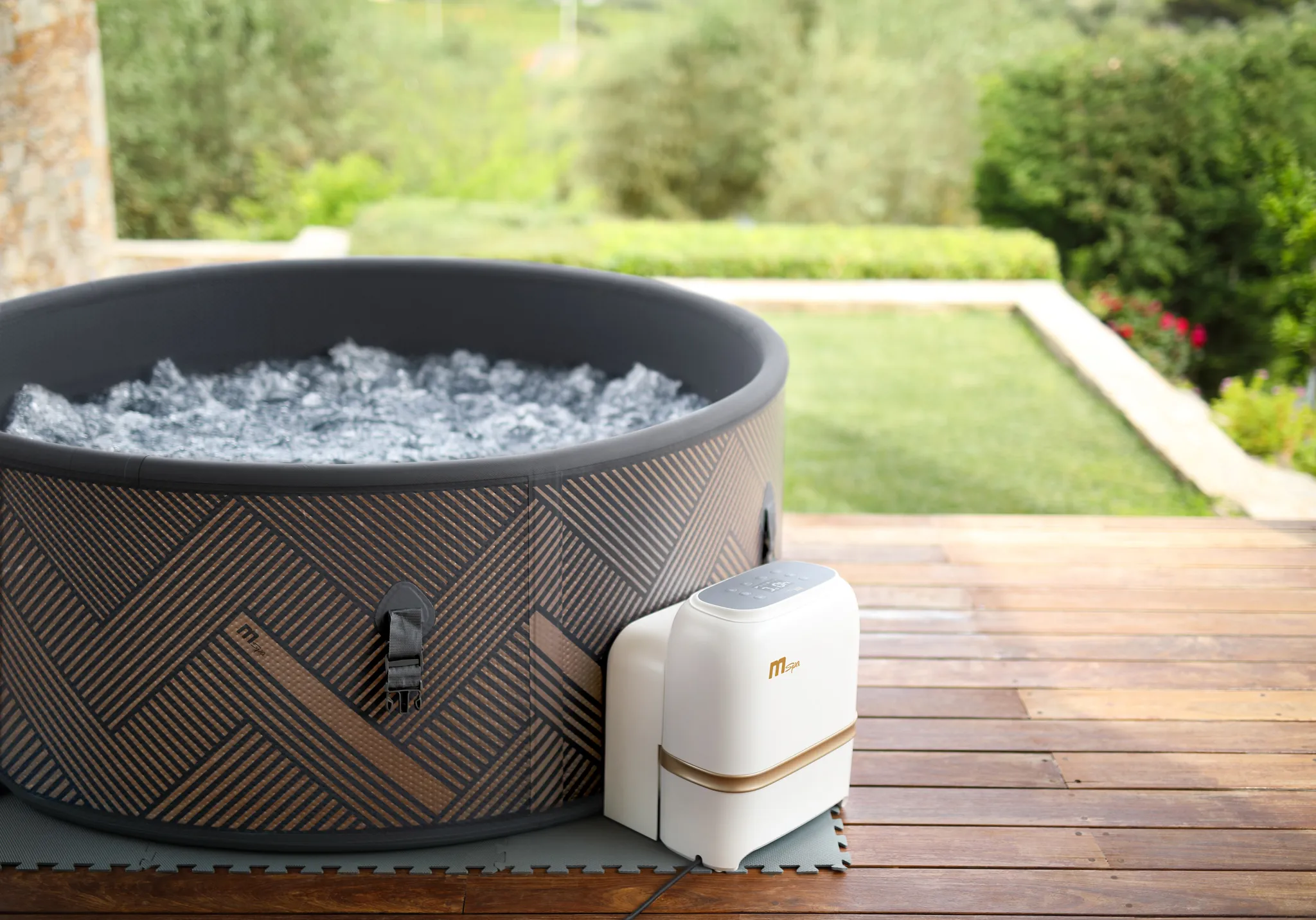 MSpa Whirlpool MONO ECO 2026 F-MO062WE - NEUSTES Modell VERBESSERT - aufblasbar - Outdoor Pool XXL 6 Personen - App-Steuerung - OZON & UVC ganzjährig – Bild 2