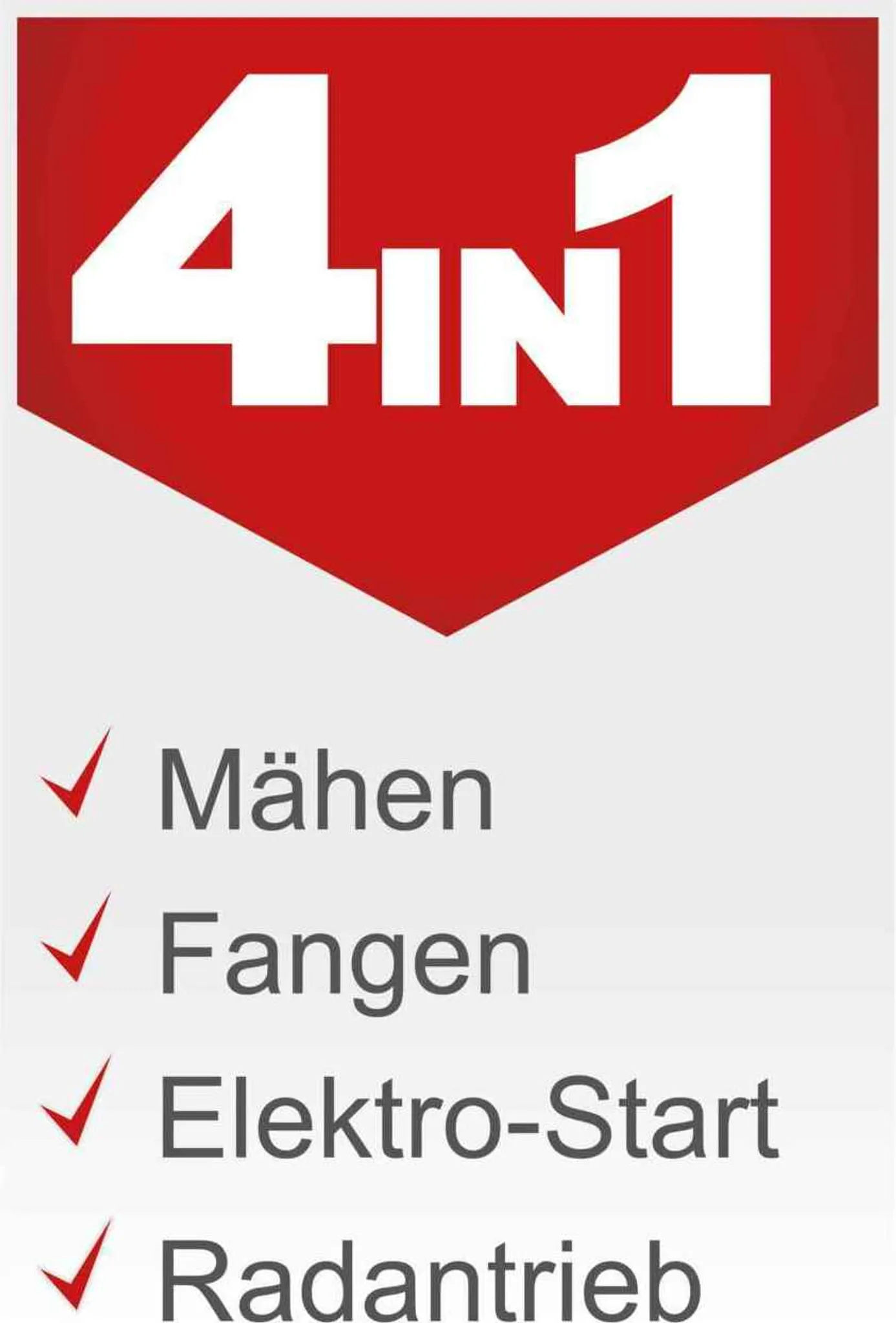 Scheppach Benzin Rasentraktor Aufsitzmäher MR196-61 | 6,5PS | Schnittbreite 61cm | 5 Höhenverstellung | E-Start | 150L | 4xVorwärts / 1xRückwärtsgang – Bild 4