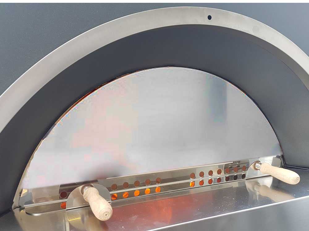 AgriEuro inox F00100 - Industrieller Holzbackofen - 220x160x98 cm – Bild 3