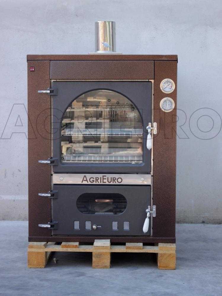 AgriEuro Magnus 100 Deluxe INC - Einbau-Holzbackofen aus Edelstahl - kupferfarben – Bild 3