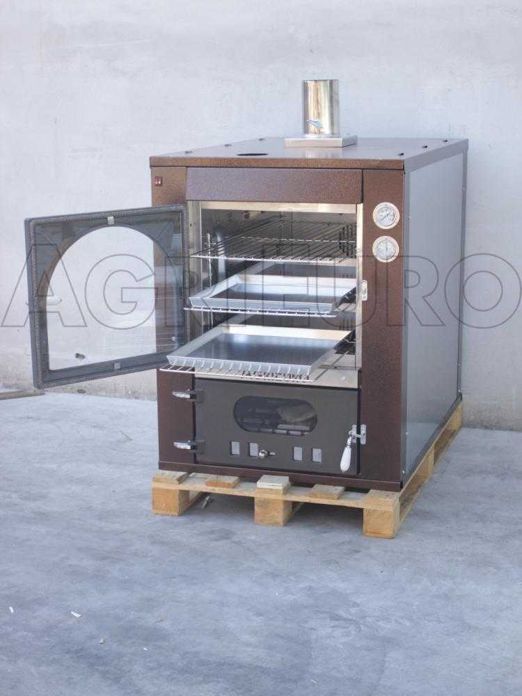 AgriEuro Magnus 100 Deluxe INC - Einbau-Holzbackofen aus Edelstahl - kupferfarben – Bild 4