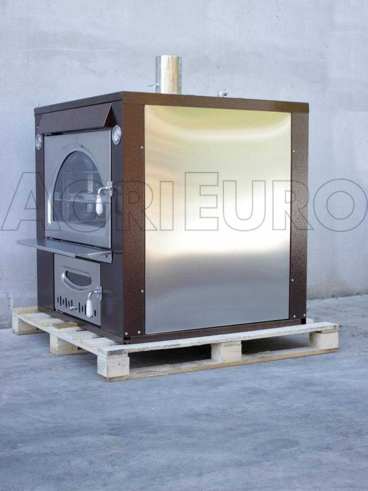 AgriEuro Maximus 80 Deluxe INC Inox - Einbauholzbackofen - kupferfarben – Bild 4