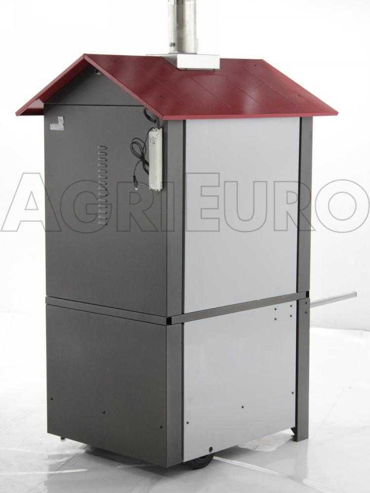 AgriEuro Medius 80 EXT - Holzbackofen - mit Lüftungssystem und rotem Dach – Bild 3