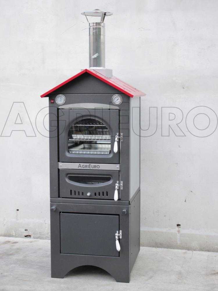 Agrieuro Minimus 50 EXT - Holzbackofen für draußen aus Edelstahl - Umluftbackofen – Bild 3