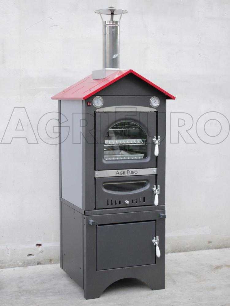 Agrieuro Minimus 50 EXT - Holzbackofen für draußen aus Edelstahl - Umluftbackofen – Bild 4