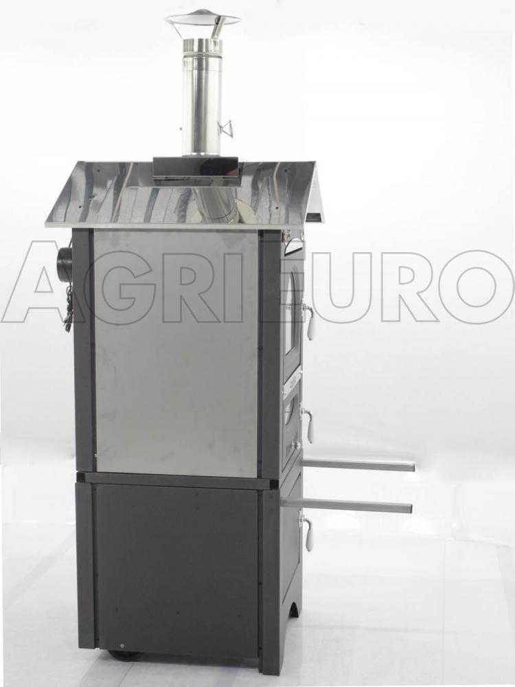 AgriEuro Minimus 50 EXT - Holzbackofen für draußen - mit Lüftungssystem