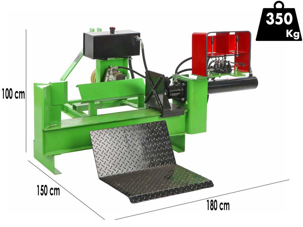 Agrieuro Premium Line 25T - Holzspalter für Traktor - liegend - Hydraulische Ladefläche