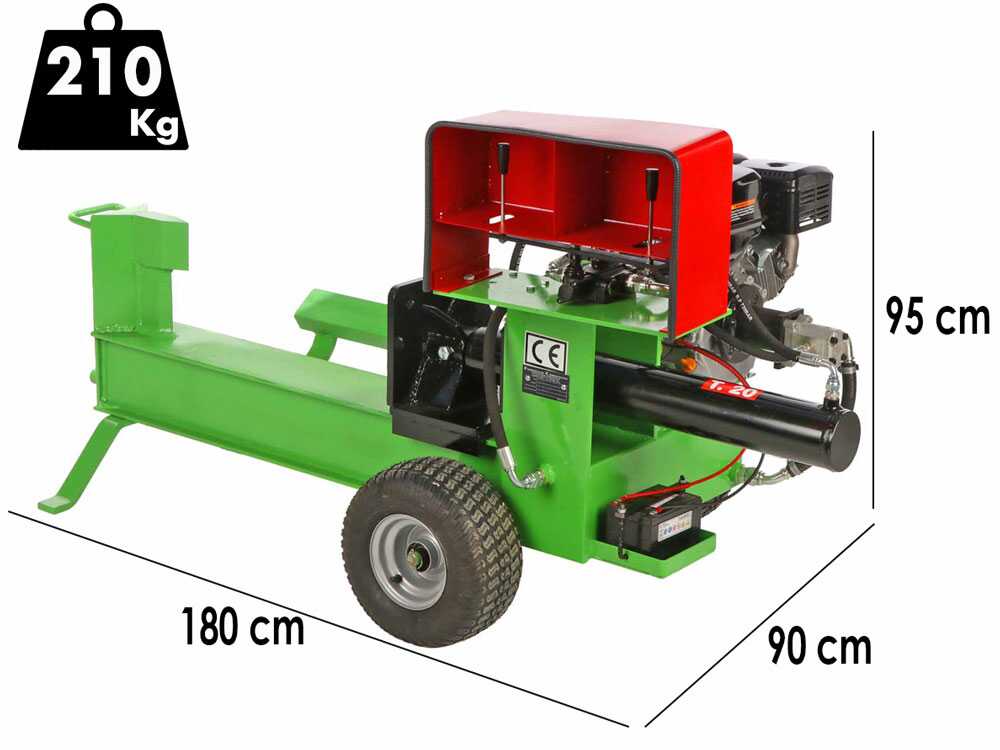 AgriEuro T-20 - Holzspalter mit Verbrennungsmotor - liegend