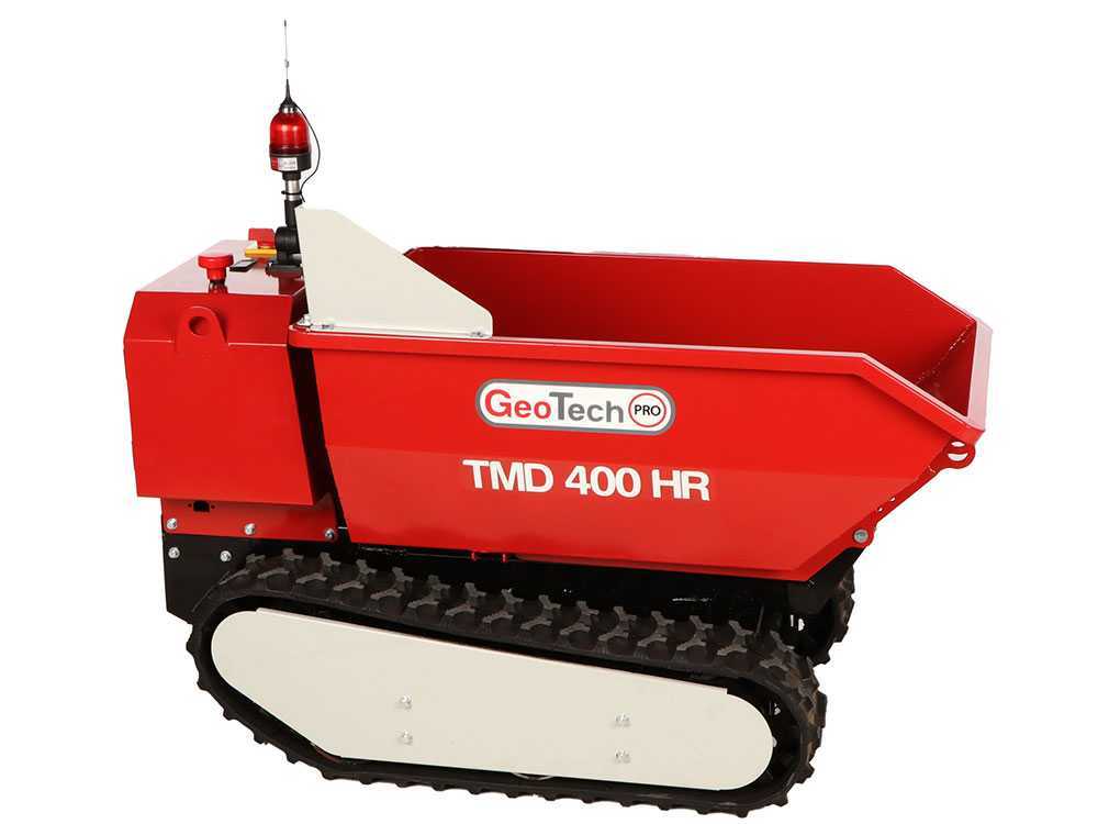 Akku Mini Raupendumper GeoTech-Pro TMD 400 HR mit Fernbedienung - mit hydraulischer Kippfunktion - 400 kg – Bild 4