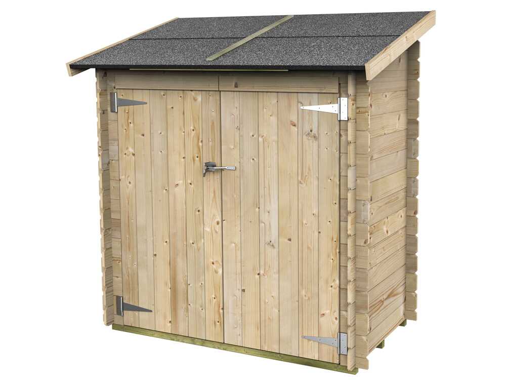 Alce Ambrogio 155x85 – Gerätehaus aus Holz – Pultdach – 155×85×165 cm – Bild 4