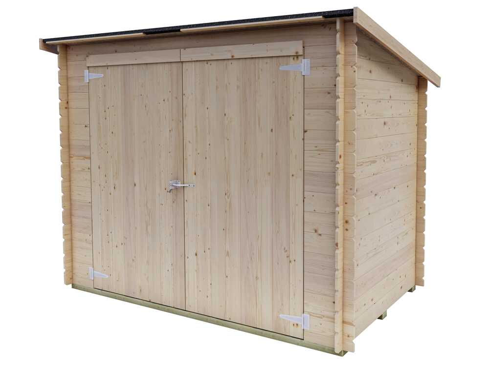 Alce Eureka 218x130 – Gerätehaus aus Holz – Pultdach – 218x130x167 cm – Bild 4