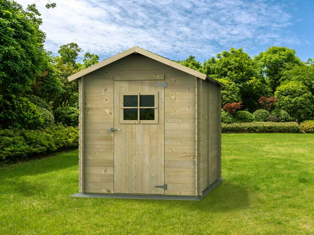 Alce Gaeta 178x218 – Gerätehaus aus Holz – Mit Frontfenster – Gaeta 178x218x205 cm – Bild 2