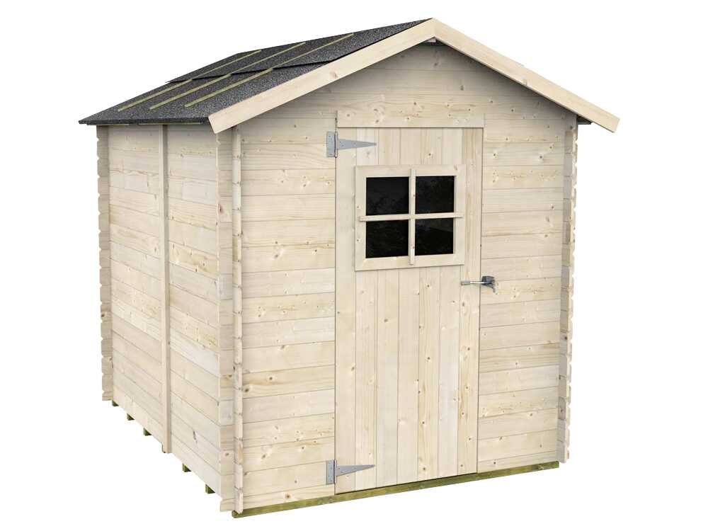 Alce Gaeta 178x218 – Gerätehaus aus Holz – Mit Frontfenster – Gaeta 178x218x205 cm – Bild 4