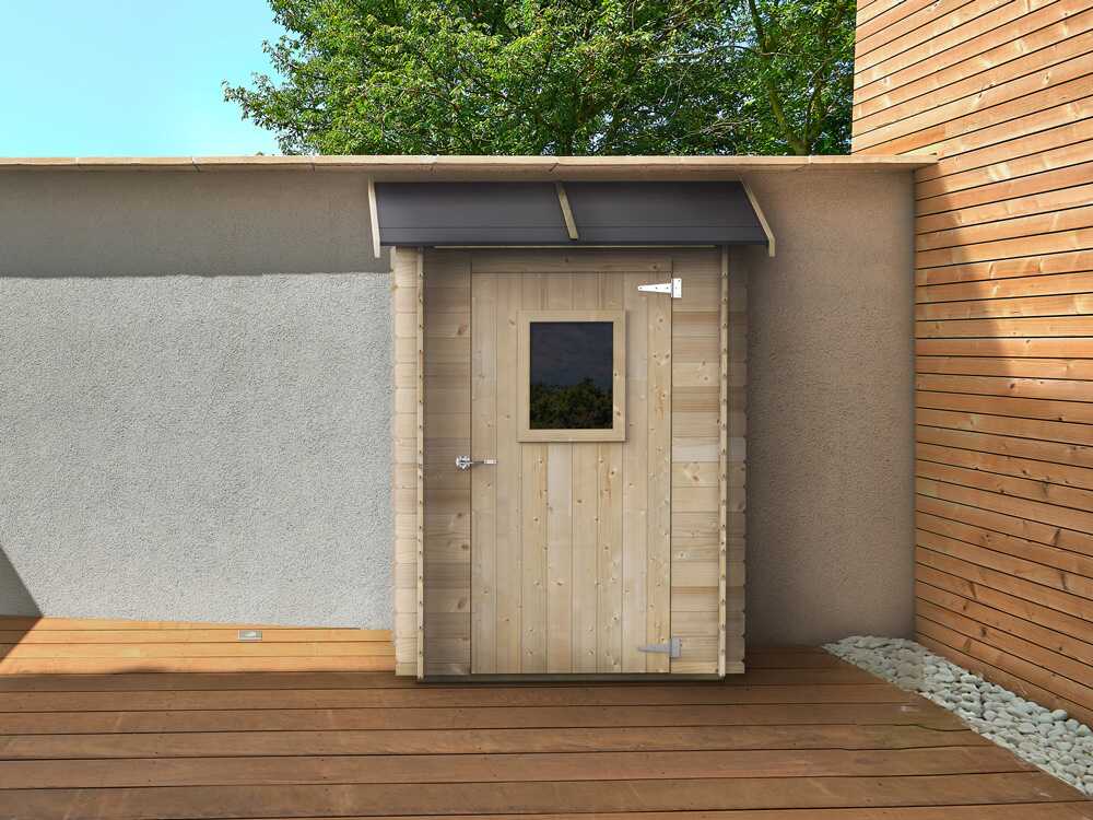 Alce Hobby 146x98 – Gerätehaus aus Holz – Mit Frontfenster – 146x98x197 cm