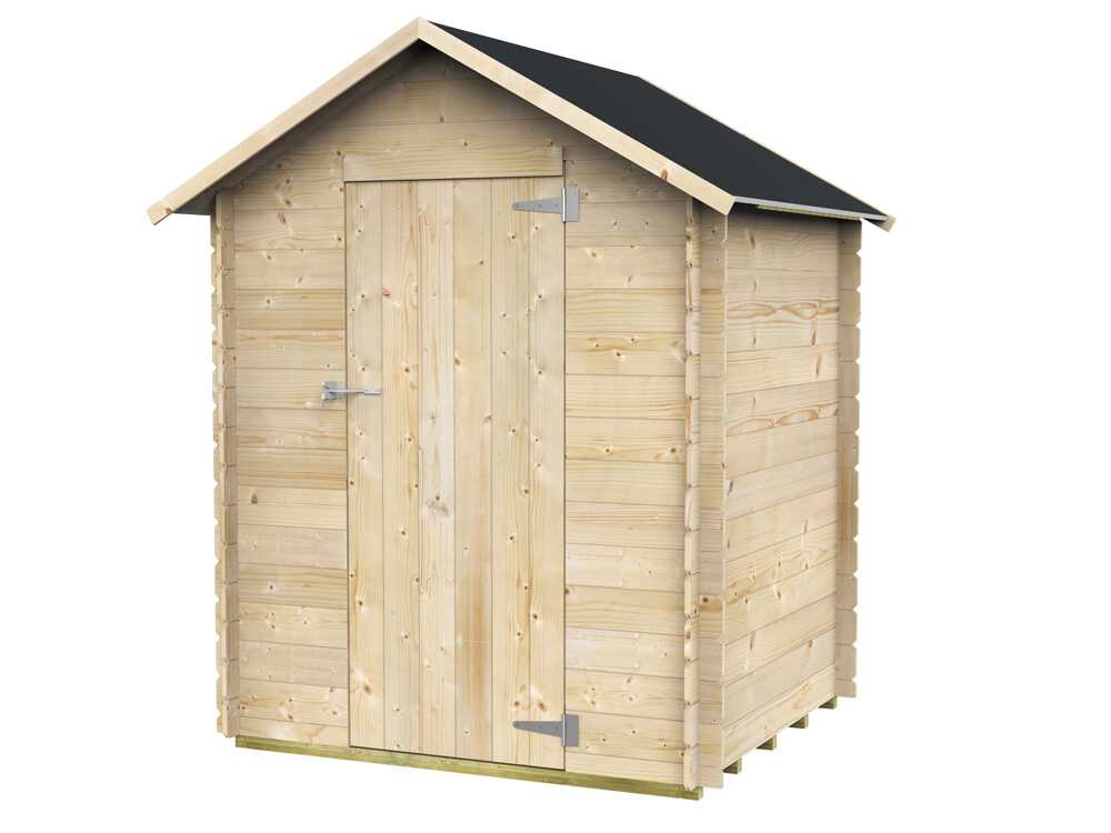 Alce Marcella 146x130 – Gerätehaus aus Holz – Mit Satteldach – 146x130x185 cm – Bild 4