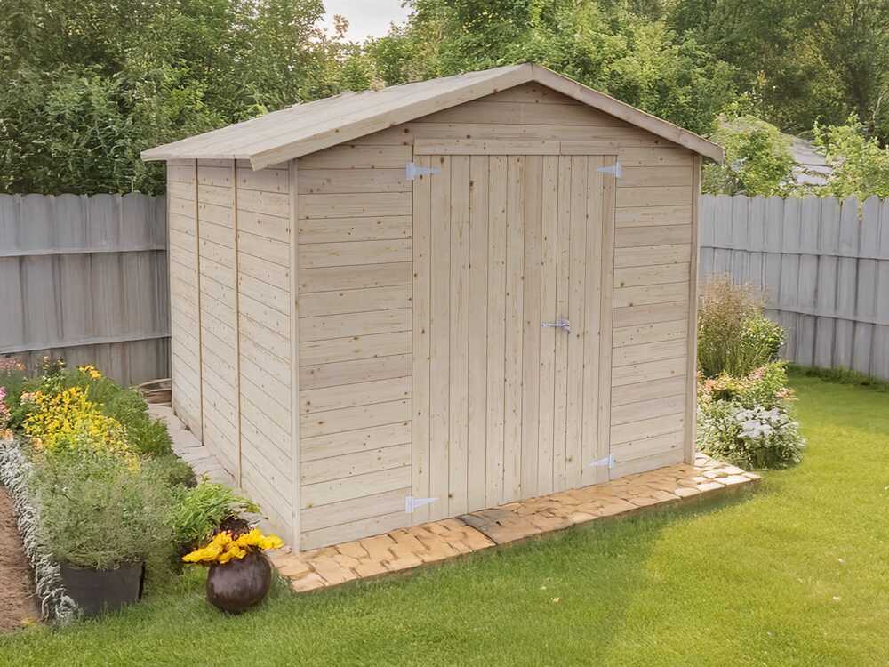 Alce Stefy 238x245 – Gartenhaus aus Holz – 238x245x220 cm