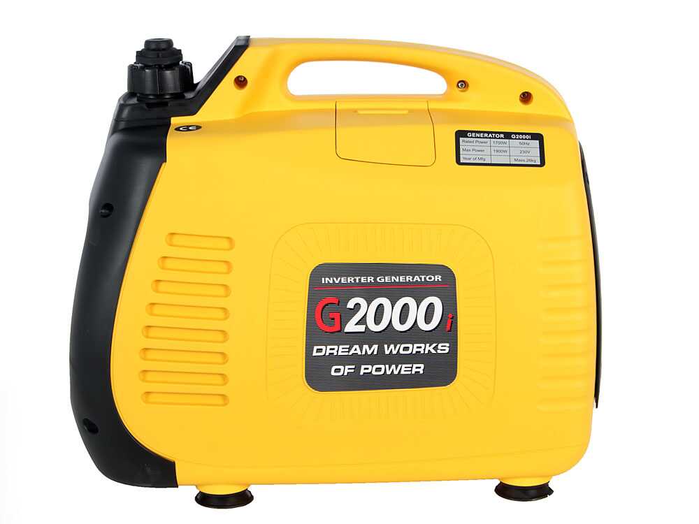 AMA G1000i - Leiser tragbarer Inverter-Stromerzeuger 0.95 kW - Dauerleistung 0.85 kW - 230V – Bild 3