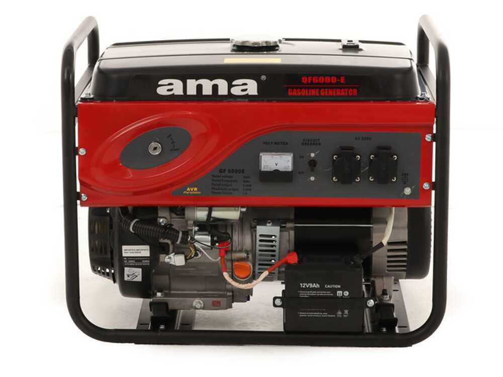 AMA QF6000E - Benzin-Stromerzeuger mit AVR-Regelung und Elektrostarter 6.5 kW - Dauerleistung 6 kW - 230V – Bild 3