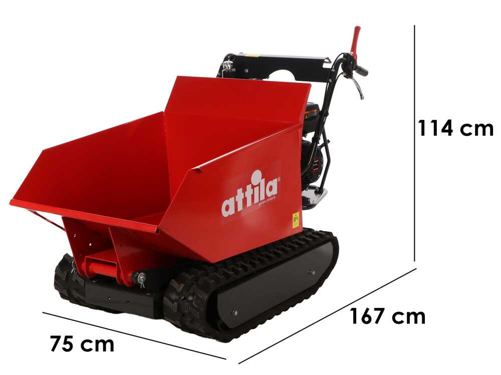 Attila ATT 500 D-L - Raupenschubkarre - Ladekapazität 500kg