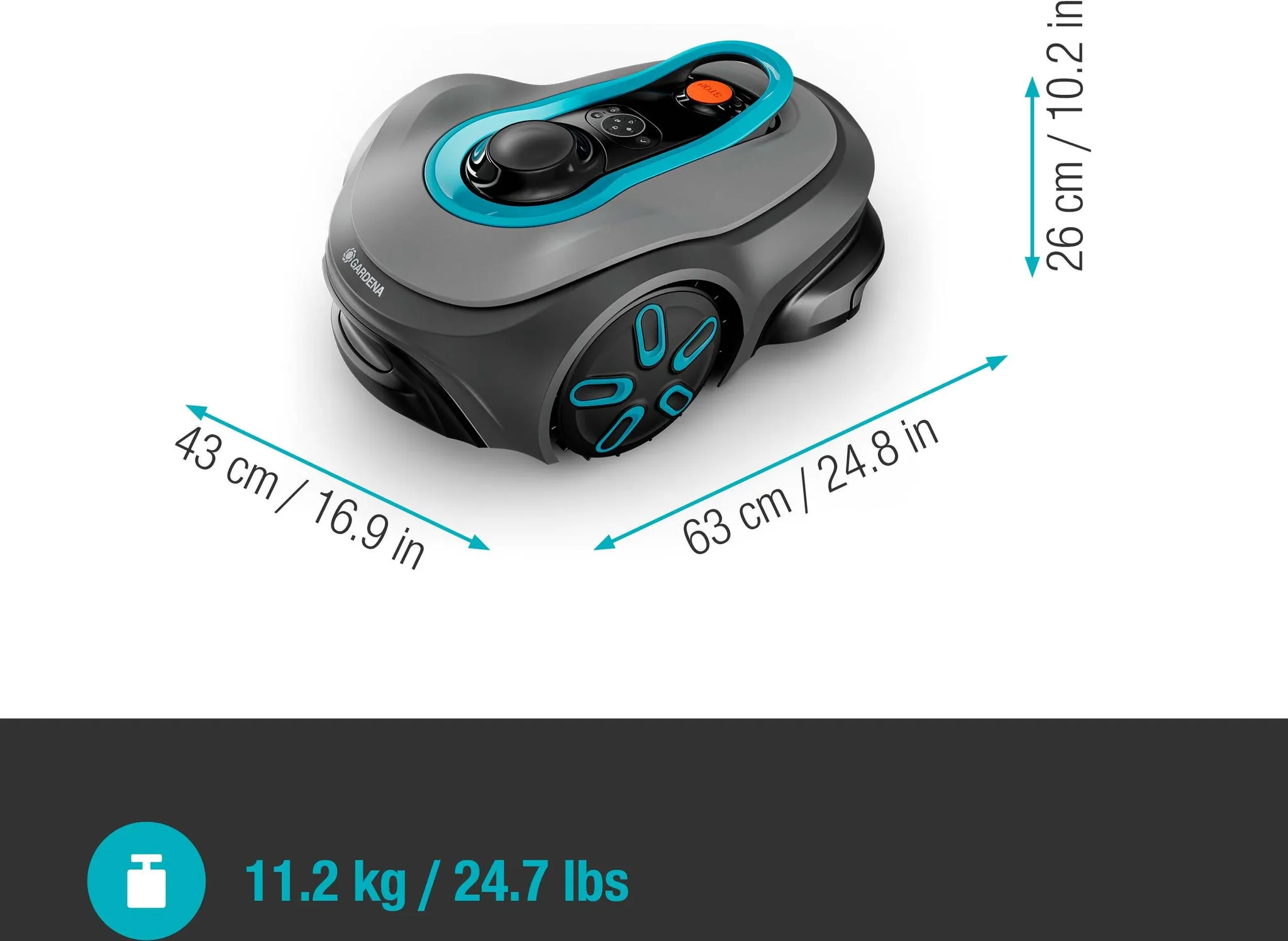 Gardena Mähroboter Rasenroboter Smart Sileno Free 800 Rasenpflege Gartengerät – Bild 3