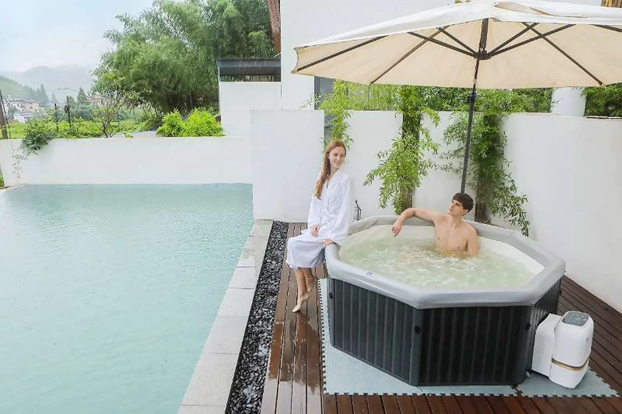 Mspa Whirlpool Tuscany, 193X193X76Cm – Bild 5