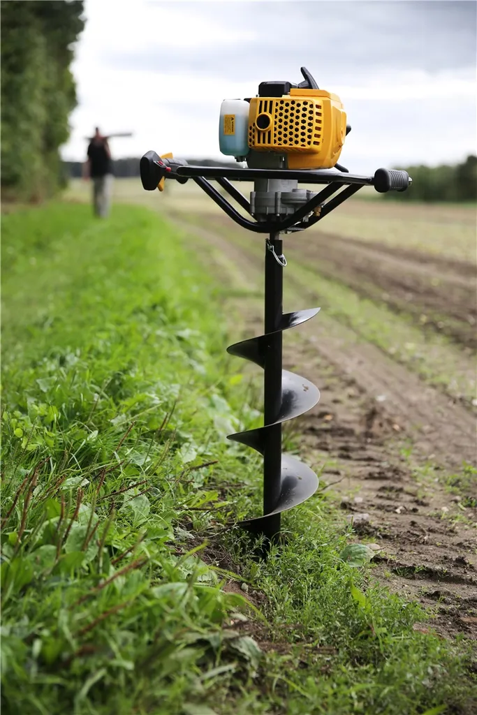 TEXAS Erdbohrer Erdlochbohrer Benzin Pfahlbohrer Erdbohrgerät EA5300 52ccm 1,9PS – Bild 8
