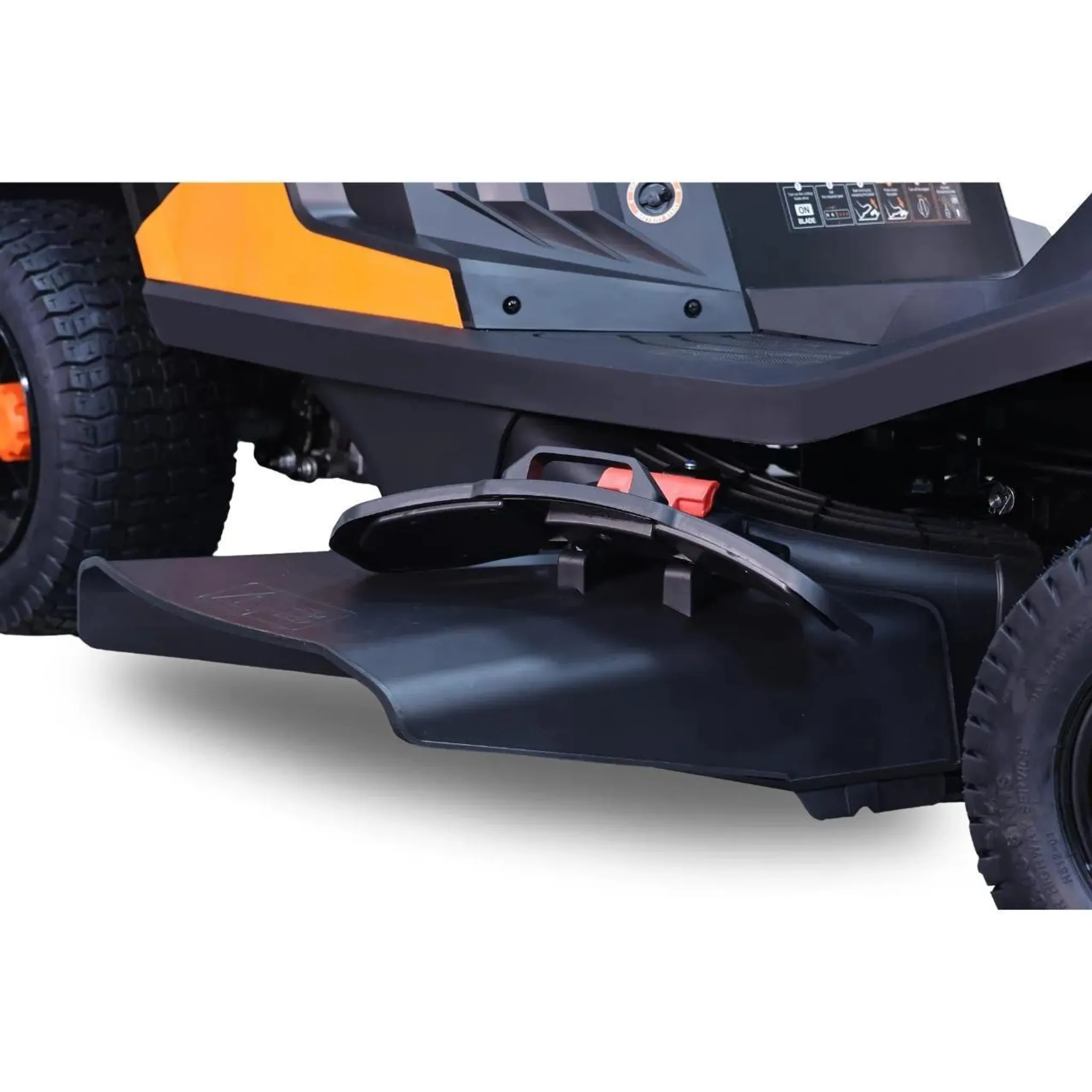 FUXTEC Aufsitzmäher FX-RMR66, Rasentraktor 6PS, Schnittbreite 66 cm, 150 L Fangsack, Schnitthöhe verstellbar, inkl. Trichter für Seitenauswurf – Bild 8