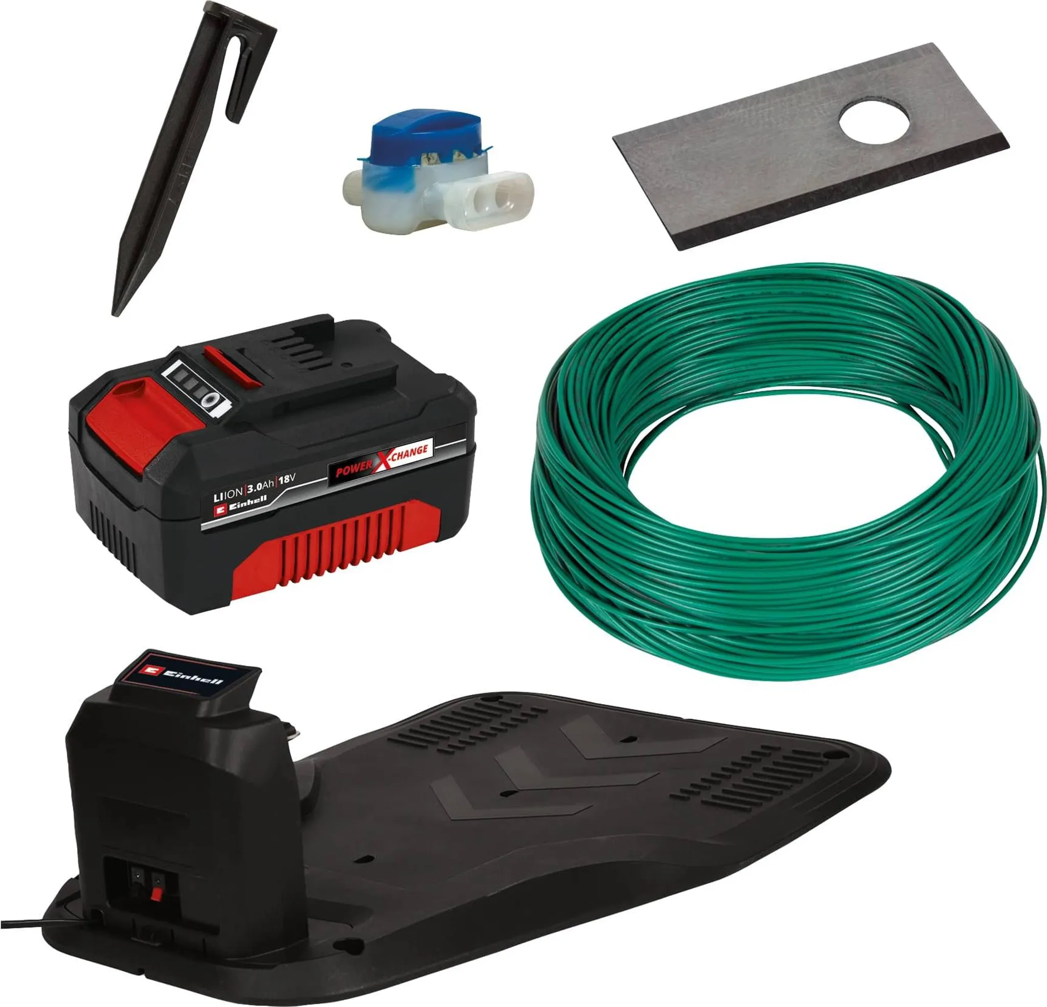 Einhell Mähroboter FREELEXO 550 18V 3 Ah Power X-Change Akku Ladegerät Installations-Kit für 550 m² 3413965 – Bild 7
