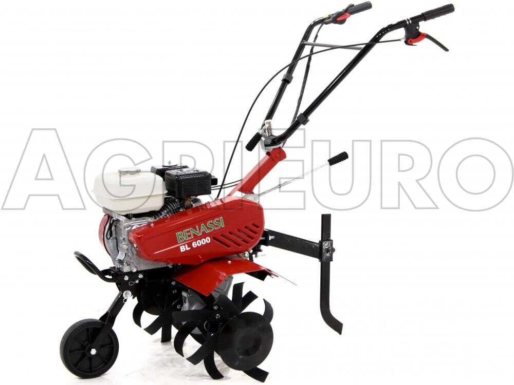 Benassi BL 6000 Motorhacke / Gartenfräse mit Honda GX 160 Benzinmotor - 2+1 Gänge – Bild 3