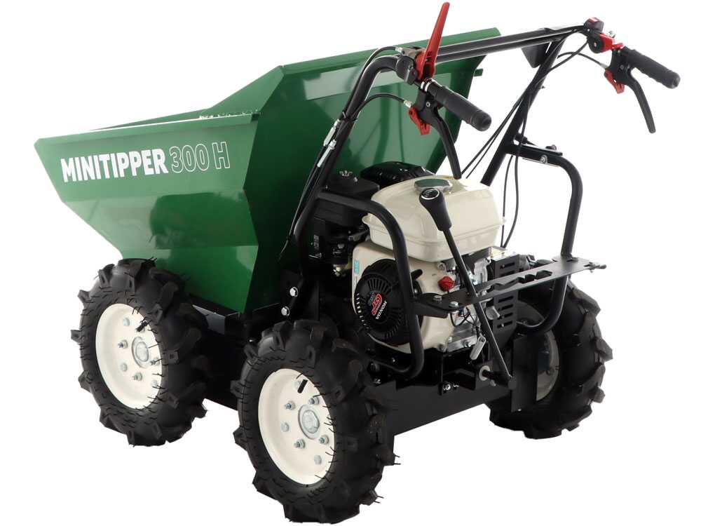 Benzin-Motorschubkarre 4x4 GreenBay MiniTipper 300 H - Hondamotor GP160 – Bild 4