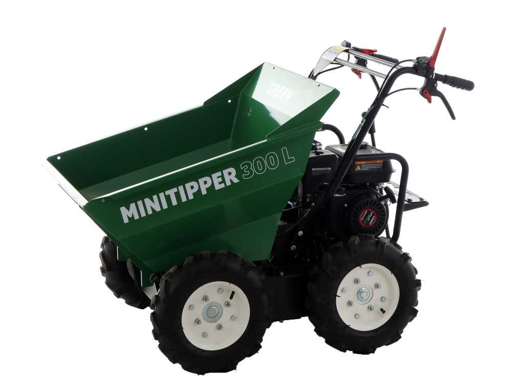 Benzin-Motorschubkarre 4x4 GreenBay MiniTipper 300 L - Loncin G200F Motor – Bild 2