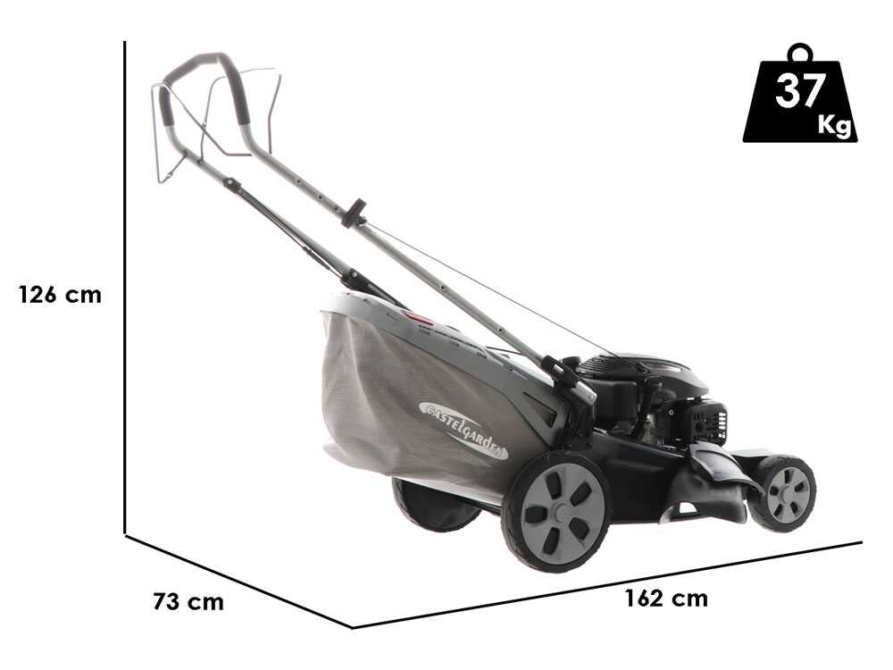 Benzin-Rasenmäher mit Radantrieb CastelGarden XS 55 S - 4 in 1 - 53 cm Schnittbreite