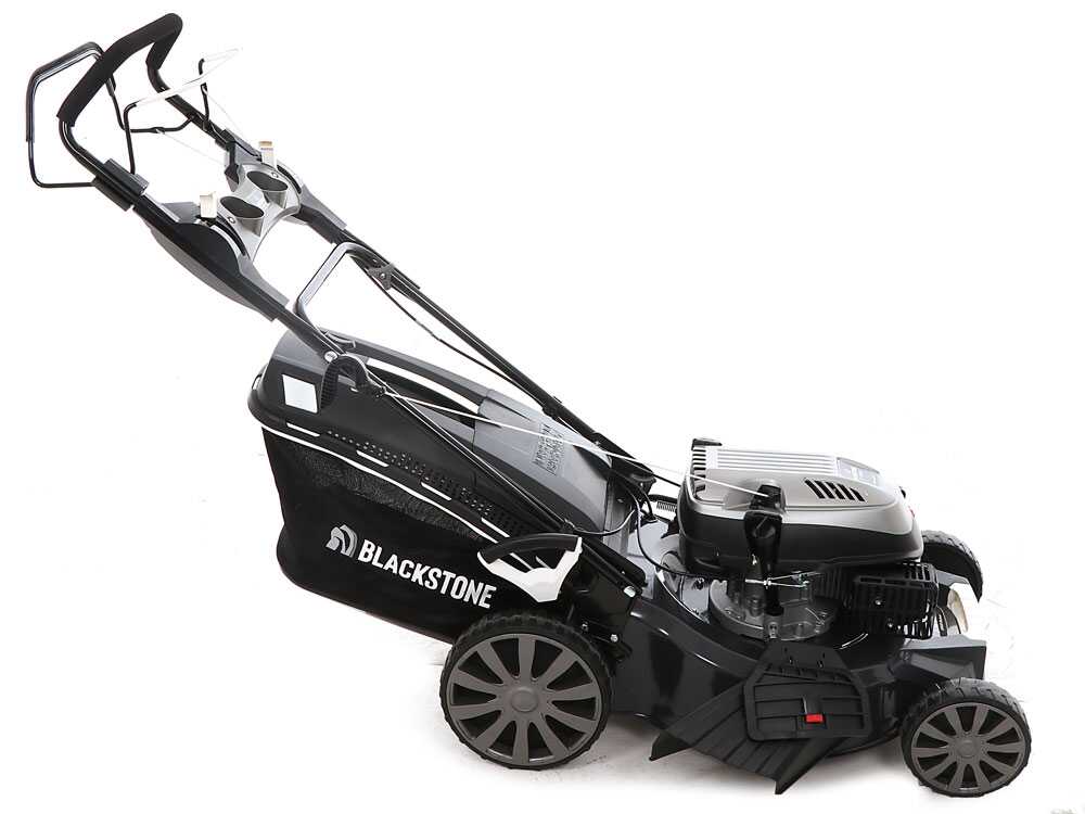 Benzinrasenmäher mit Radantrieb Blackstone SP530 Deluxe. Auffangen, Mulchen, Seitenauswurf, Heckauswurf – Bild 2